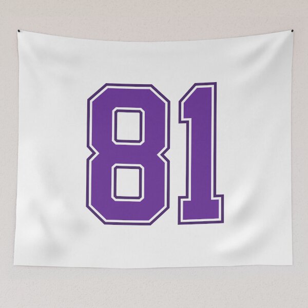 Item preview, Purple Number 81 lucky sports jersey eighty one designed and sold by HeavyStyle.