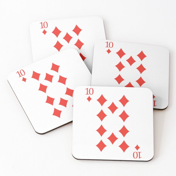 Aperçu de l'œuvre Carte à jouer Dix de Carreaux Carte de poker créée et vendue par johnta17.