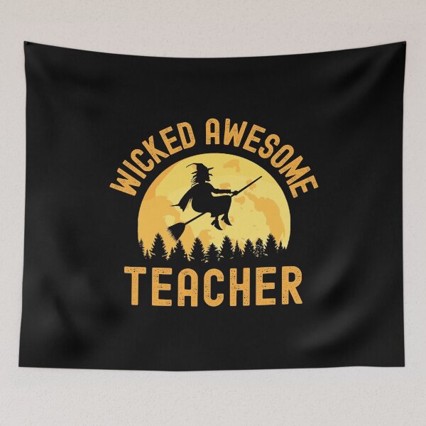 Item preview, Halloween Teacher - Wicked Awesome Teacher - School Halloween Party, Autumn Teacher, Fall Teacher designed and sold by jadedscientist.
