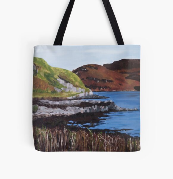 Clear Skies over Tignabruich, Scotland All Over Print Tote Bag