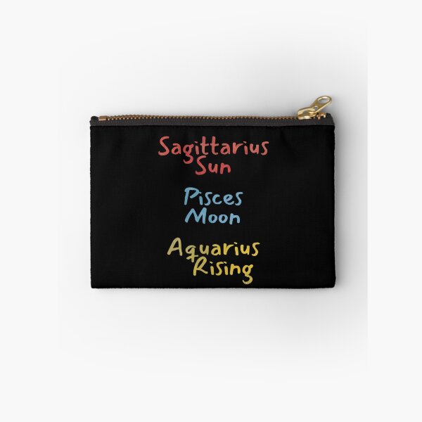 Item preview, Sagittarius Sun Pisces Moon Aquarius Rising Text designed and sold by leomooncreates.