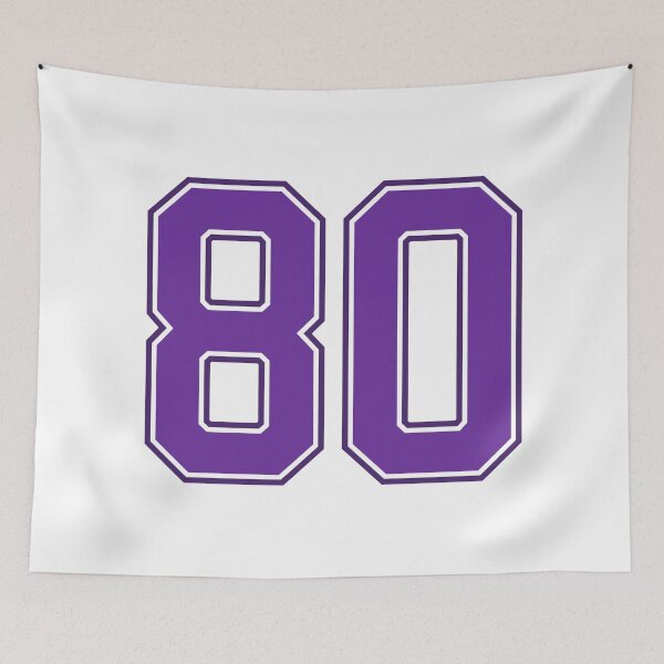 Item preview, Purple Number 80 lucky sports jersey eighty designed and sold by HeavyStyle.