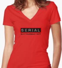 Serial Podcast Women's Fitted V-Neck T-Shirt