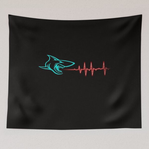 Item preview,  grwat white Shark Heartbeat Shirt, Animal Lover Tshirt, Shark Lover Outfit, Nature Lover T-Shirt, Beach Ocean Sea, Animal Rescue Shirt, Hippie Shirt designed and sold by Havic  Tees.