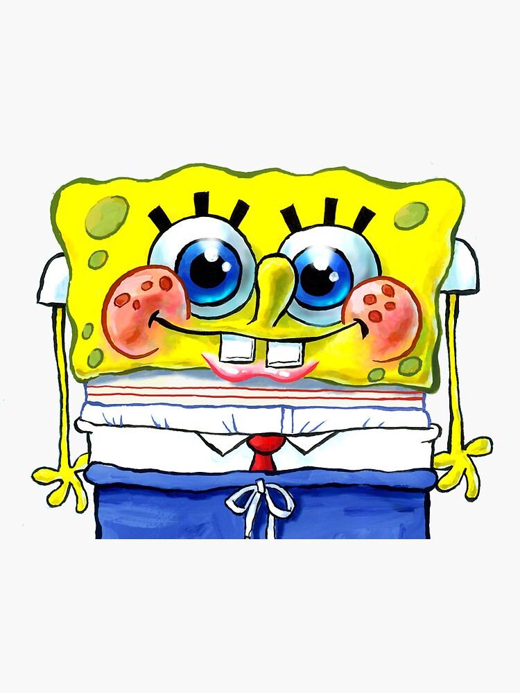 Pegatina «Bob Esponja Pantalones Cuadrados» De Sallygr4 | Redbubble