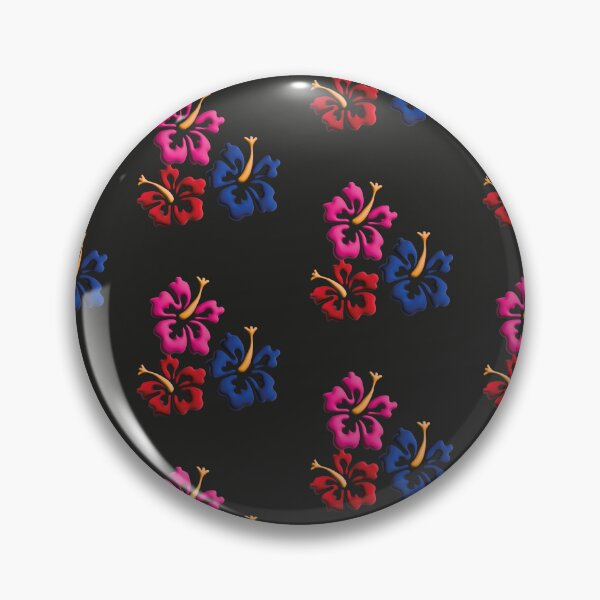 Item preview, Hawaiian tropical style flower design in black designed and sold by Martapp.