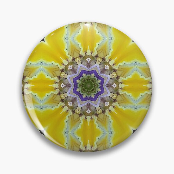 Item preview, Light Blue Geometric Star Flower On Yellow Pattern | Babiana Patula 1.2 designed and sold by FRLF.