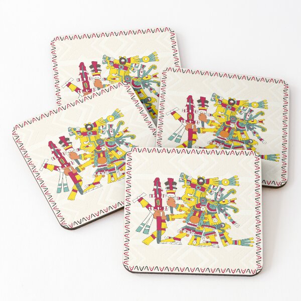 Item preview, Huitzilopochtli - Aztec Floor Pillow Borgia designed and sold by Aztectees.