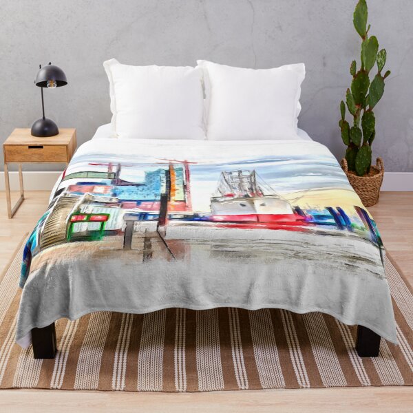 Item preview, Hamburg Port (Painting) designed and sold by cmphotographs.