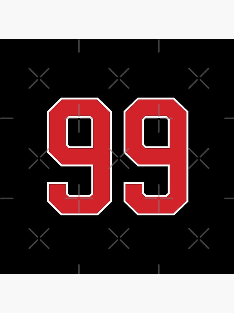 Sports Number 99, red black color lucky sport ninety nine