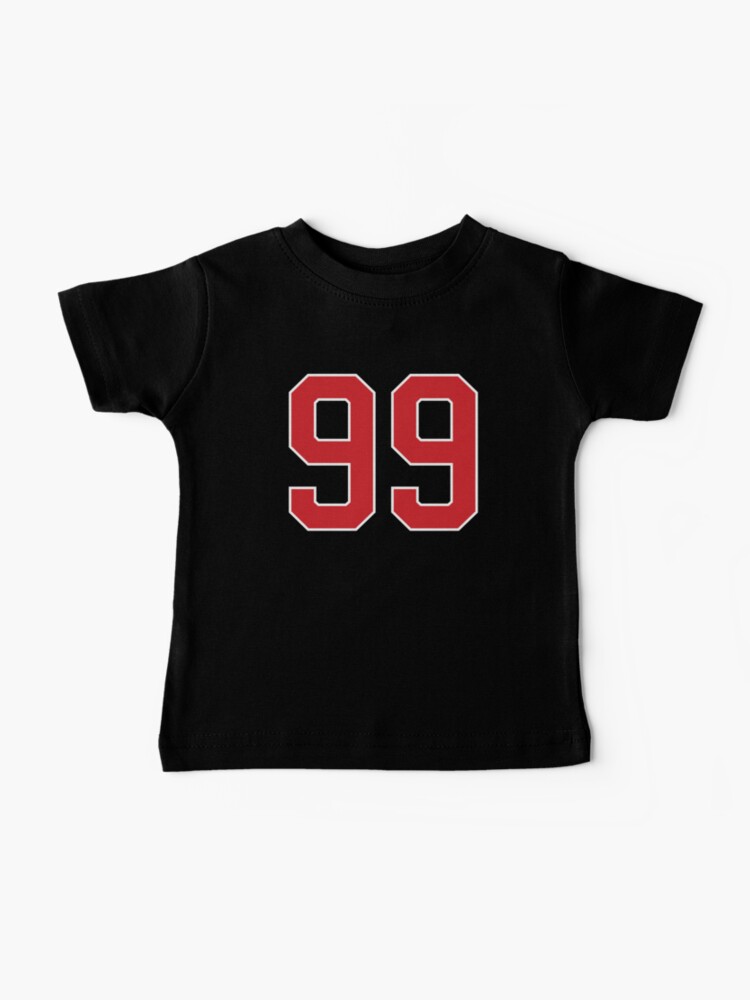 Number 99 Sports Tampa Ninety-Nine Jersey Sticker for Sale by HelloFromAja