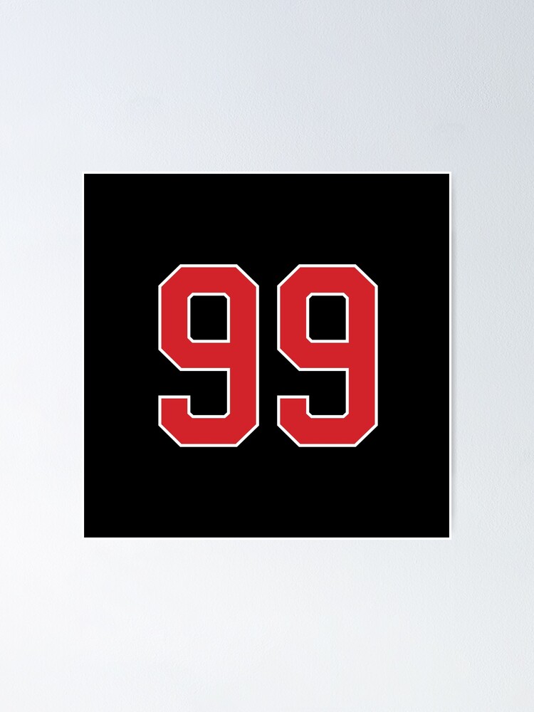 Sports Number 99, red black color lucky sport ninety nine