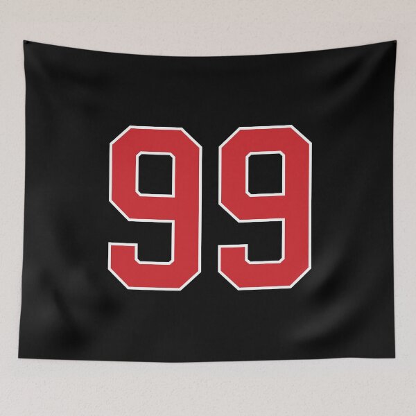 Item preview, Sports Number 99, red black color lucky sport ninety nine designed and sold by ArtIsParty.