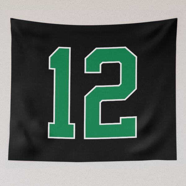 Item preview, 12 number, green lucky sports twelve designed and sold by ArtIsParty.