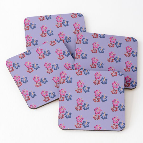 Item preview, Design of flowers of Tropical Hawaiian style in violet. designed and sold by Martapp.