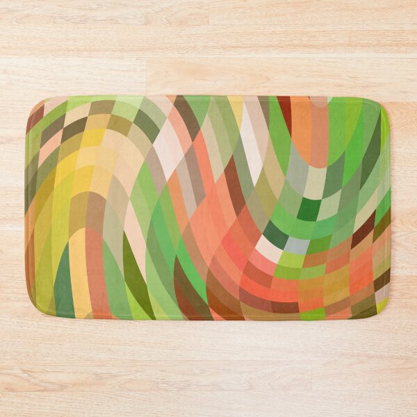 Item preview, Green Earth Warped Checkers Pattern Design designed and sold by patternsoup.