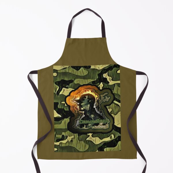 Camouflage or nothing! Sticker C Apron