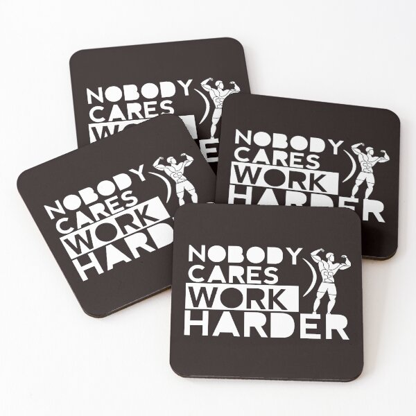 Item preview, Nobody Cares Work Harder Funny Workout Fitness Gym designed and sold by MarvSeel.