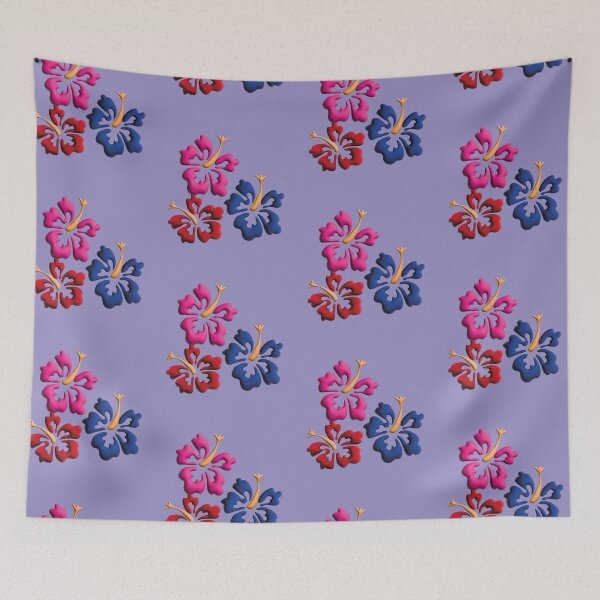 Item preview, Design of flowers of Tropical Hawaiian style in violet. designed and sold by Martapp.