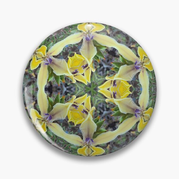 Item preview, Detailed Geometric Yellow Flower Petal Pyramid Pattern | Babiana Patula 1.3 designed and sold by FRLF.
