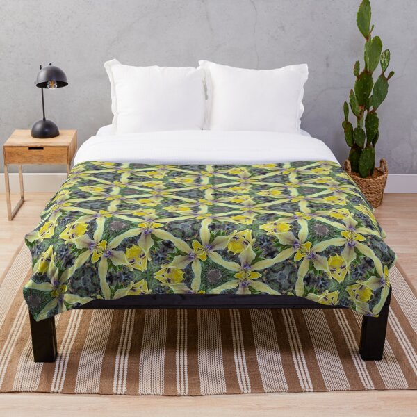 Item preview, Detailed Geometric Yellow Flower Petal Pyramid Pattern | Babiana Patula 1.3 designed and sold by FRLF.