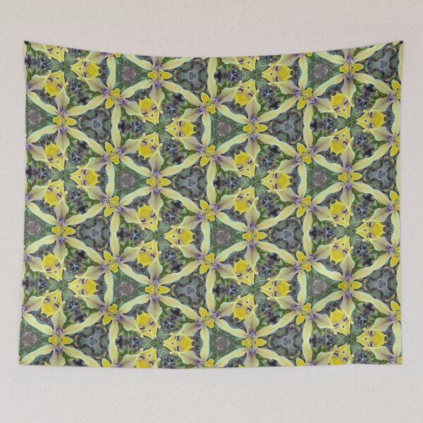 Item preview, Detailed Geometric Yellow Flower Petal Pyramid Pattern | Babiana Patula 1.3 designed and sold by FRLF.