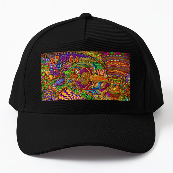 LSD Acid Psychedelic Hippie Tripping Embroidered Snapback Hat