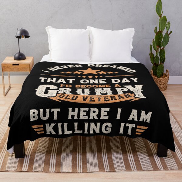 Item preview, I never dreamed Id become a grumpy old veteran - Old Man Grandpa Funny Vintage designed and sold by Creativy.