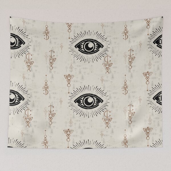 Item preview, Etchnic Amazigh eye pattern designed and sold by ILOVECHIWAWA.