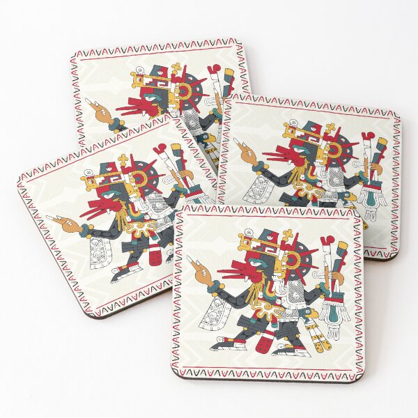 Item preview, Quetzalcoatl Ehecatl - Aztec Floor Pillow Borgia designed and sold by Aztectees.