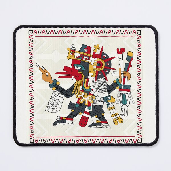 Item preview, Quetzalcoatl Ehecatl - Aztec Floor Pillow Borgia designed and sold by Aztectees.