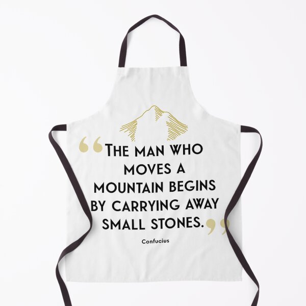 Item preview, Inspirational Quote - The Man Who Moves A Mountain Begins By Carrying Away Small Stones -- Ancient Philospher (Confucius)Saying designed and sold by Soaring Eagle.