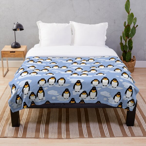 Penguin Pattern Fleecedecke