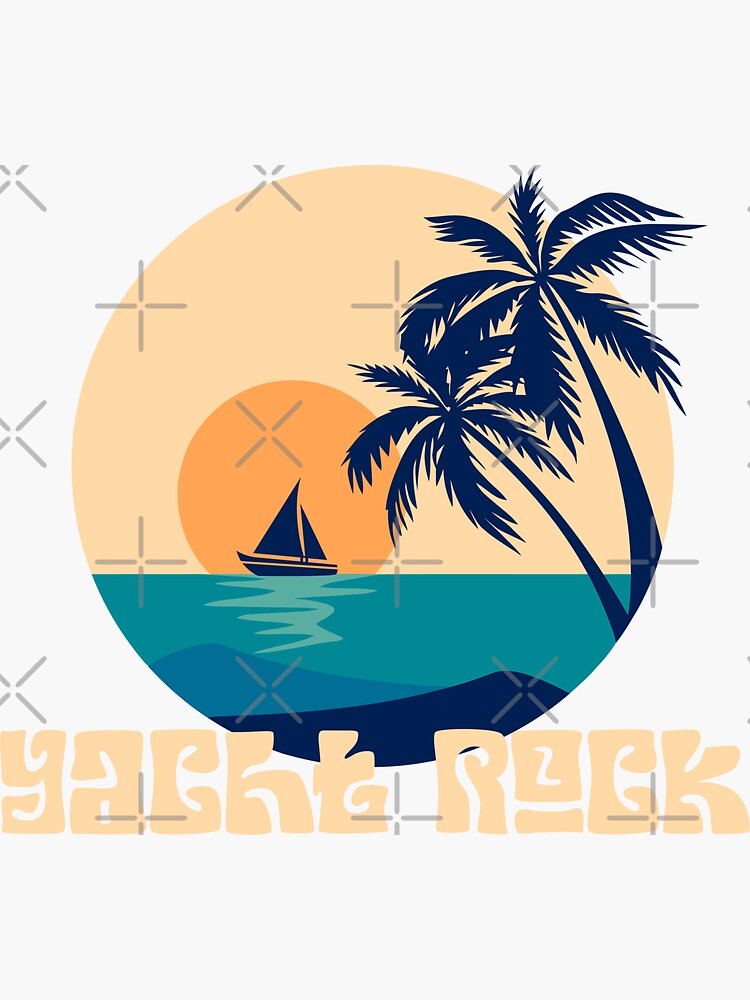 "Yacht Rock" Sticker for Sale by CJdigitaldesign Redbubble
