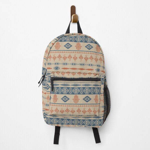 Item preview, Blue and red ethnic Amazigh symbol pattern designed and sold by ILOVECHIWAWA.