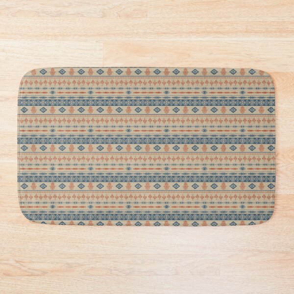 Item preview, Blue and red ethnic Amazigh symbol pattern designed and sold by ILOVECHIWAWA.