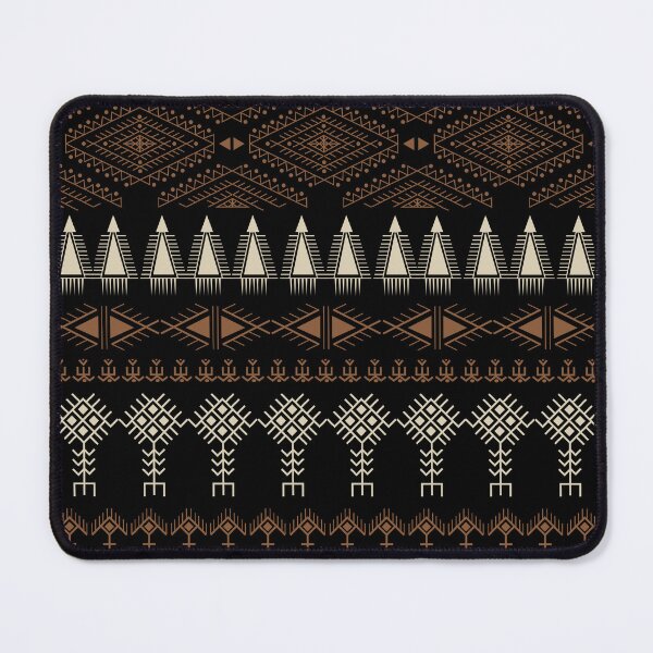 Item preview, Black and beige ethnic berber symbol pattern designed and sold by ILOVECHIWAWA.