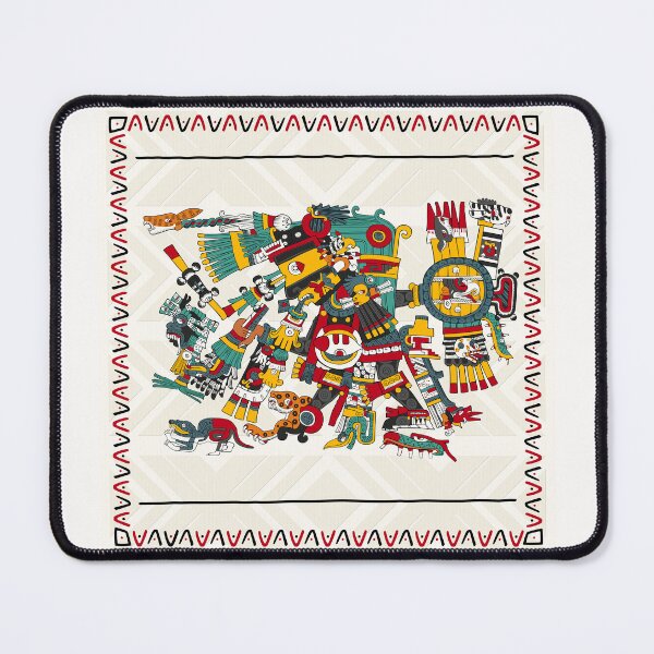 Item preview, Tezcatlipoca Day Signs - Aztec Floor Pillow Borgia designed and sold by Aztectees.