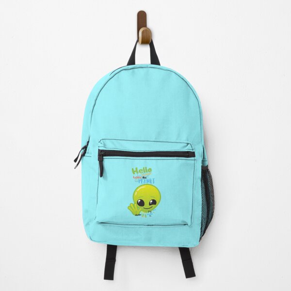 Item preview, "hello humans" alien says hy designed and sold by Crazyideeas.
