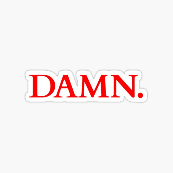 Item preview, "Damn." Kendrick Lamar Graphic designed and sold by Sylviebinder.