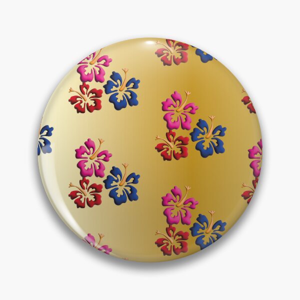 Item preview, Gold design with Tropical Hawaiian style flowers. designed and sold by Martapp.