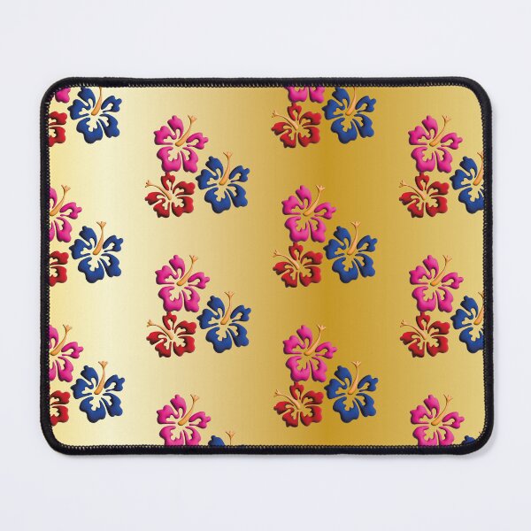 Item preview, Gold design with Tropical Hawaiian style flowers. designed and sold by Martapp.