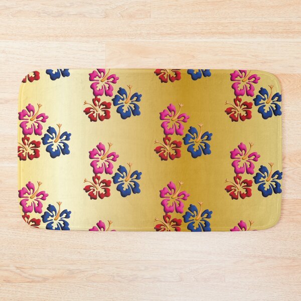 Item preview, Gold design with Tropical Hawaiian style flowers. designed and sold by Martapp.