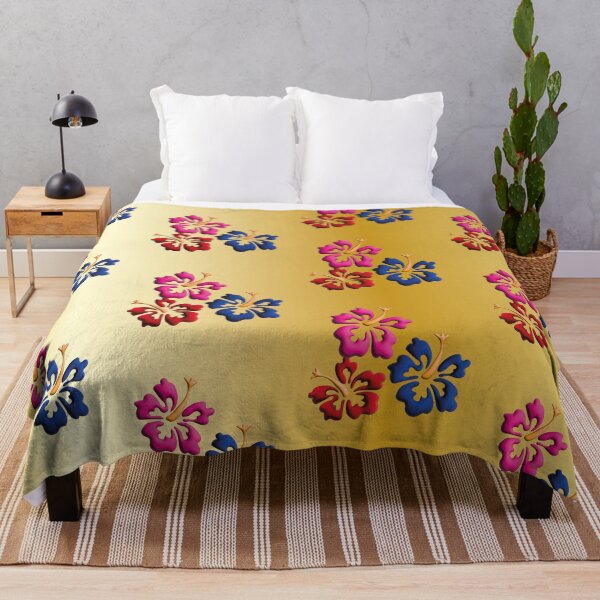 Item preview, Gold design with Tropical Hawaiian style flowers. designed and sold by Martapp.
