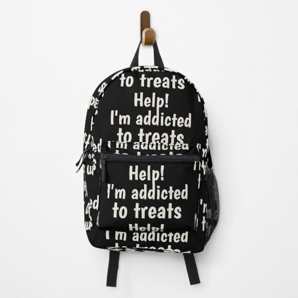 Item preview, Funny Slogan Help! I'm Addicted To Treats White Text, Great For Treat Lovers designed and sold by TrulyEpoque.