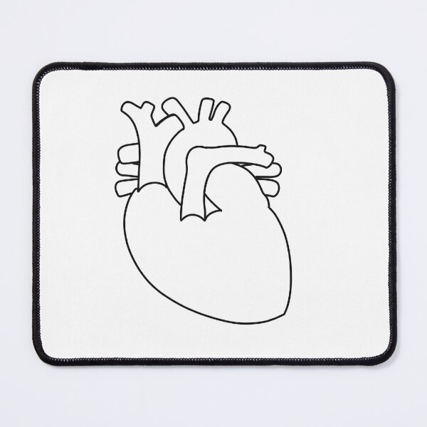 Item preview, Anatomical human heart lineart designed and sold by Drevych-shop.