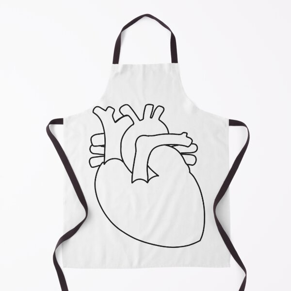 Item preview, Anatomical human heart lineart designed and sold by Drevych-shop.