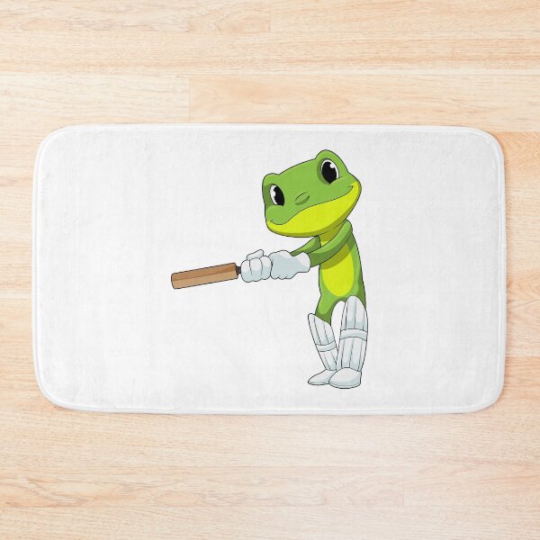 Item preview, Frog at Cricket with Cricket bat designed and sold by Snabdesign84.