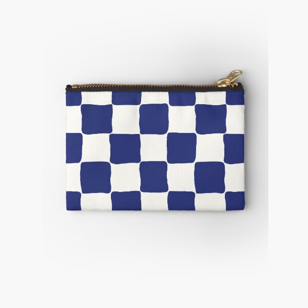 Item preview, Painted Checks in Blue designed and sold by House of Haha.