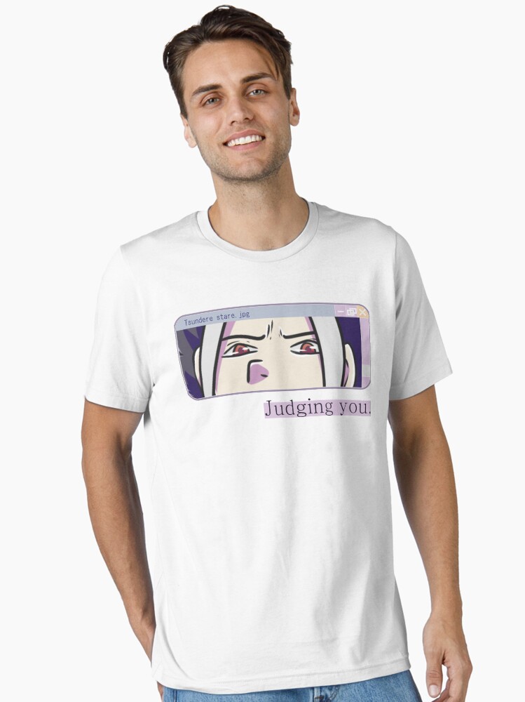 Thumbnail 1 of 7, Essential T-Shirt, Tsundere stare2 designed and sold by isisislas.